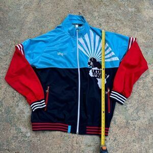 90’s LRG Roots & Equipment Africa Lion Mock Zip Vintage Jacket